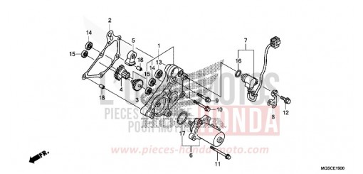 INGRANAGGIO RIDUTTORE NC700DD di 2013